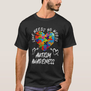 Camiseta Consciência do Autismo Amor e Justiça Autista