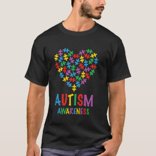 Camiseta Consciência do Autismo Amor Familiar Crianças Auti