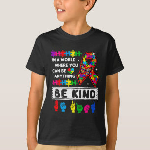 Camiseta Consciência do Autismo Asl Mãe Professor gentil Au