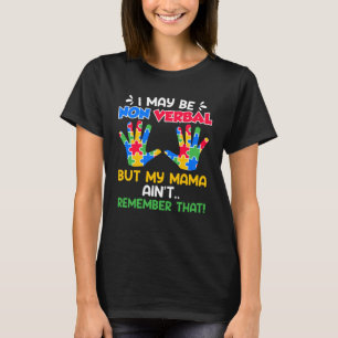 Camiseta Consciência do autismo criança autista Não-verbal