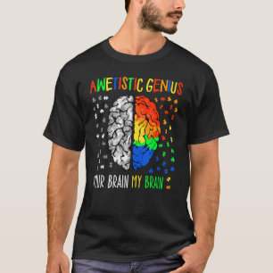 Camiseta Consciência do Autismo Crianças Autistas Gênio Cér