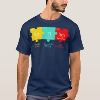 Camiseta Consciência do Autismo de Mesa Periódica
