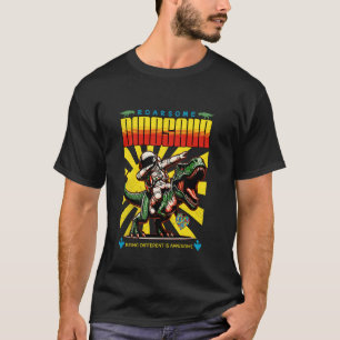 Camiseta Consciência do Autismo Divertido Dinossauro Pré-hi