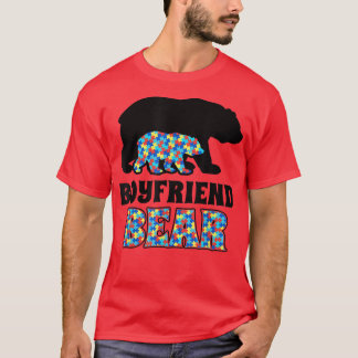 Camiseta Consciência do Autismo do namorado Bear