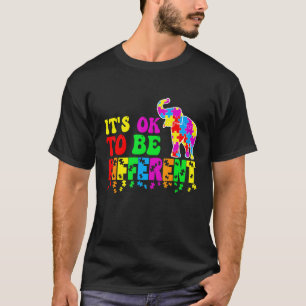 Camiseta Consciência do Autismo É Ok Ser Um Pouco Diferente