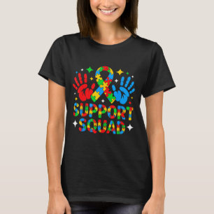Camiseta Consciência do autismo equipe de apoio à família d