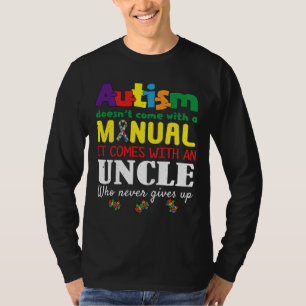Camiseta Consciência do Autismo Especial do Tio Quebra-cabe