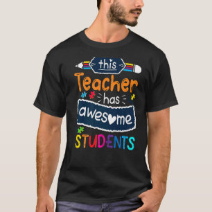 Camiseta Consciência do Autismo Esta Professora Tem Alunos
