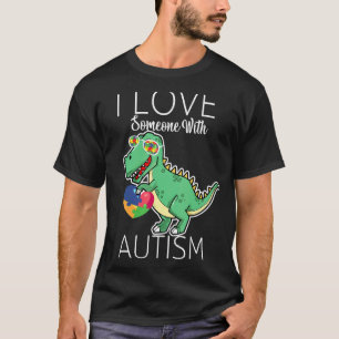 Camiseta Consciência do Autismo Eu Amo Alguém Com Autismo D