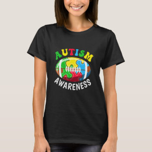 Camiseta Consciência do Autismo Eu Amo Alguém Com Autismo F