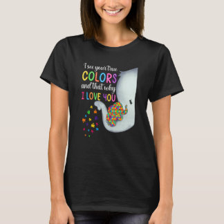 Camiseta Consciência do Autismo Eu Vejo Suas Verdadeiras Co