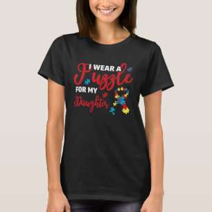 Camiseta Consciência do Autismo Família Eu Uso Um Quebra-Ca
