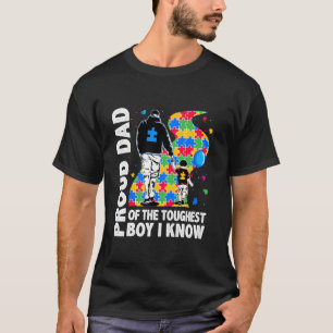 Camiseta Consciência Do Autismo Filho Pai Pai Orgulhoso Do