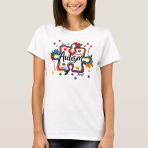Consciência do Autismo Floral Peça do Puzzle Digni