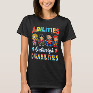 Camiseta Consciência do Autismo Habilidades do Menino Super