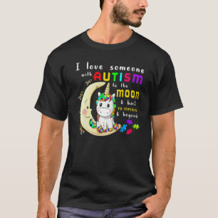 Camiseta Consciência do Autismo Mãe de Autista Eu Amo Algué