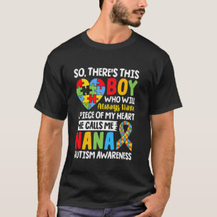 Camiseta Consciência do Autismo Nana Coração Autista Orgulh