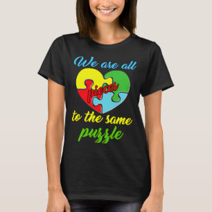 Camiseta Consciência do Autismo Nós Somos Todas Peças Do Me