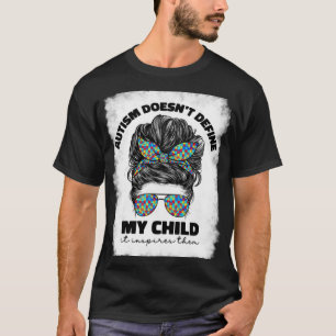 Camiseta Consciência do Autismo para Mãe Mulheres Puzzle Au