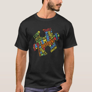 Camiseta Consciência do Autismo Peça do Quebra-Cabeça Pal