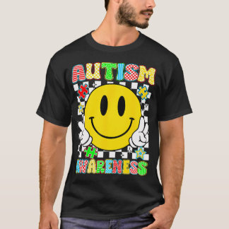 Camiseta Consciência do Autismo Quebra-cabeça Autista Aceit