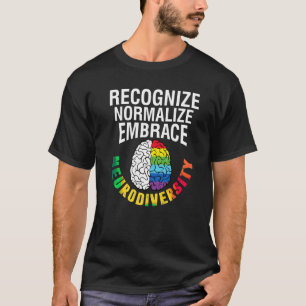Camiseta Consciência do Autismo Reconhecer Normalizar Abraç