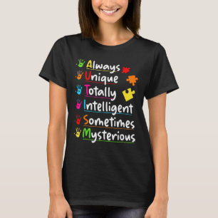 Camiseta Consciência do Autismo sempre única totalmente int