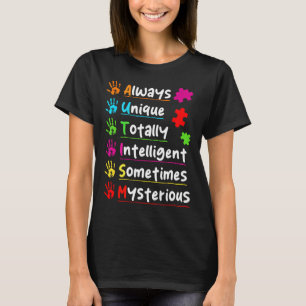 Camiseta Consciência do Autismo sempre única totalmente int