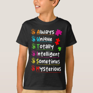 Camiseta Consciência do Autismo sempre única totalmente int