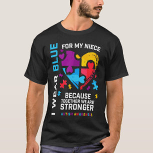 Camiseta Consciência do Autismo Sobrinha Tia Tio Homens Mul