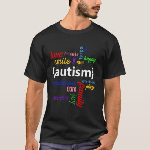 Camiseta Consciência do Autismo Sorriso Amor Família Alegri