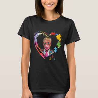 Camiseta Consciência do Autismo Trump Divertido Apoia Autis