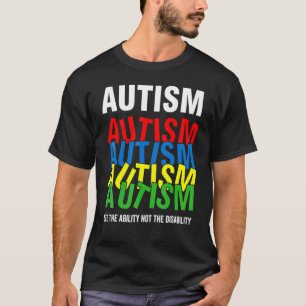 Camiseta Consciência do Autismo Veja a Habilidade Não a De
