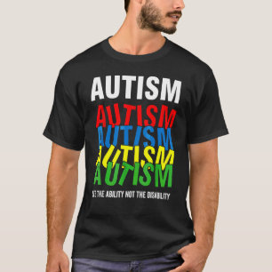 Camiseta Consciência do Autismo Veja a Habilidade Não a Def