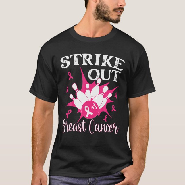 Camiseta Consciência do Cancer - Boliches Atingidas De Cor  (Frente)