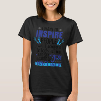 Camiseta Consciência do Cancer Colortal Sensibilização do C