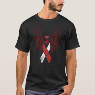 Camiseta Consciência do cancer da cabeça e do pescoço da fi