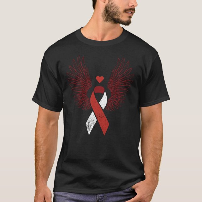 Camiseta Consciência do cancer da cabeça e do pescoço da fi (Frente)
