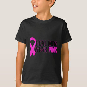 Camiseta Consciência do Cancer da Mama Homens reais Vestem 