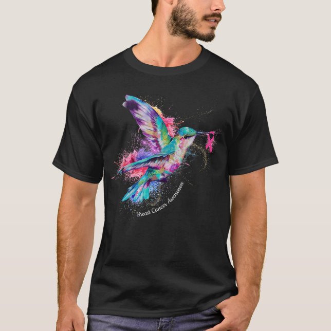 Camiseta Consciência do Cancer de Briso Hummingbird (Frente)
