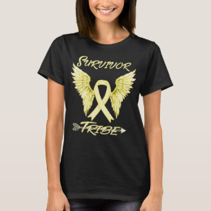 Camiseta consciência do cancer de infância da tribo sobrevi
