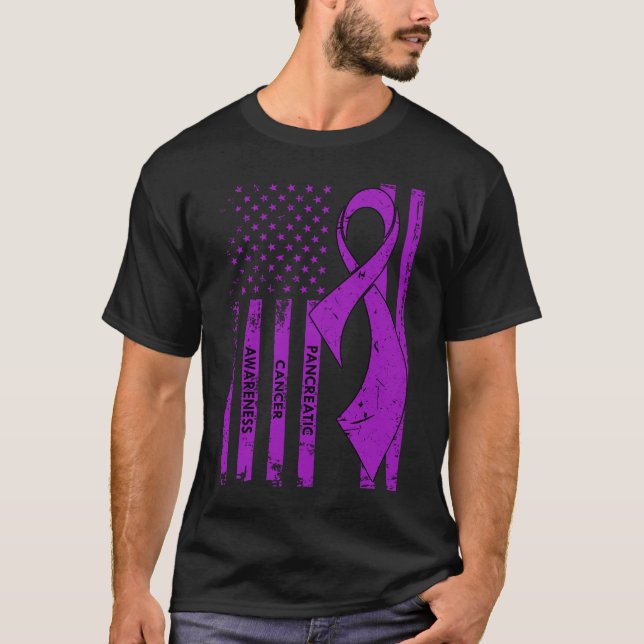 Camiseta Consciência do câncer de pâncreas (Frente)