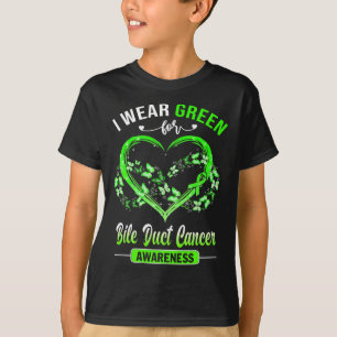 Camiseta Consciência do Câncer do Ducto Eu Uso Borboleta Ve