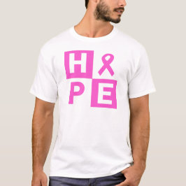 Camiseta Consciência do cancro da mama da esperança