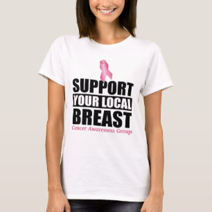 Camiseta Consciência do cancro da mama - grupo de apoio