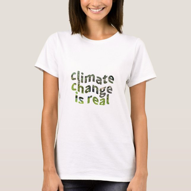Camiseta Consciência do Dia da Terra do aquecimento global (Frente)
