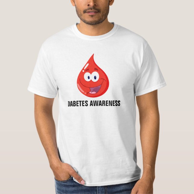 Camiseta Consciência do diabetes (Frente)