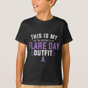 Camiseta Consciência E Fibromialgia Spoonie Este É O Meu Fl