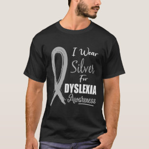 Camiseta Consciência Eu Visto a Leitura de Fita Prateada