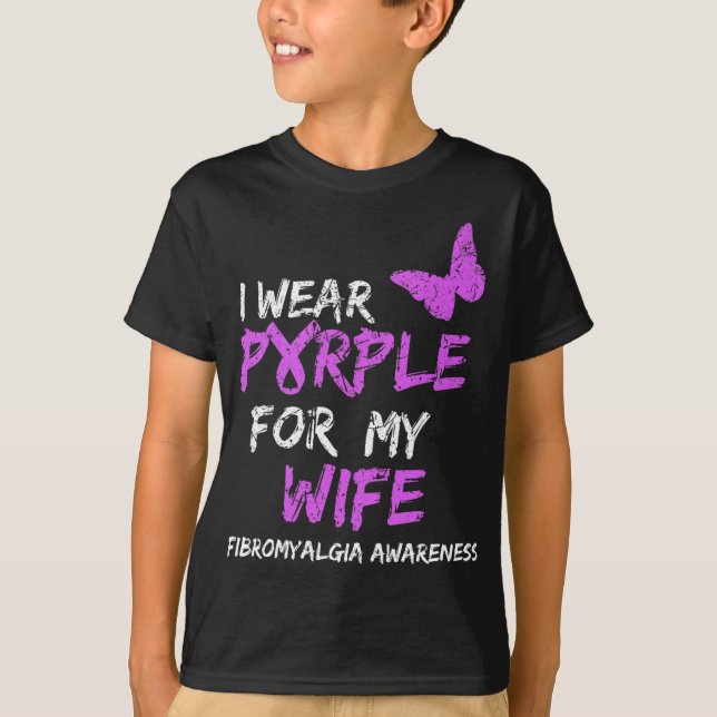 Camiseta Consciência Eu Visto Roxo Para Minha Esposa (Frente)